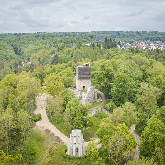 Burgruine von oben