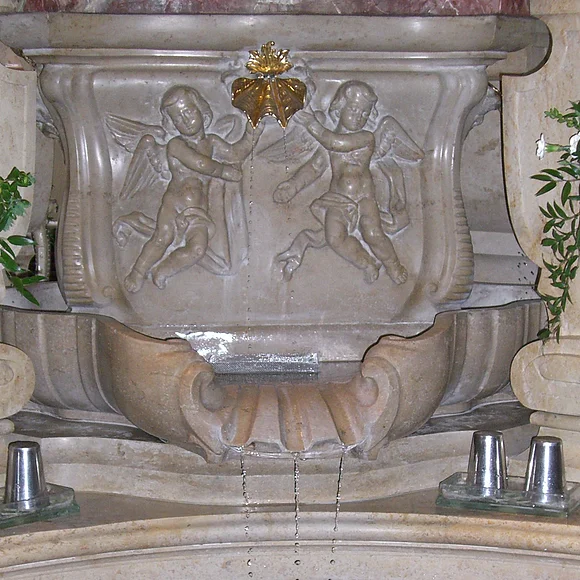 Der Brunnenaltar in der Wallfahrtsbasilika Maria Brünnlein