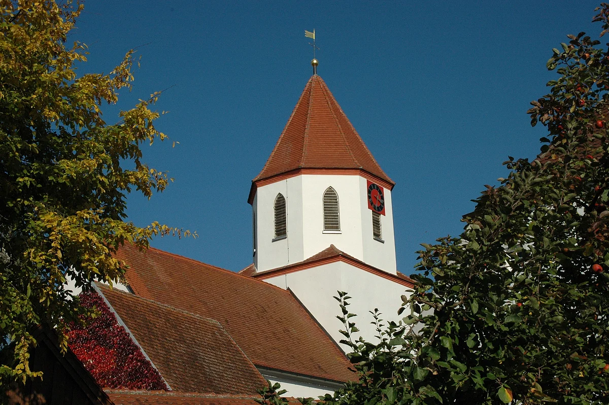 St. Maria und Anna Wörnitzostheim Blick auf die evangelische Dorfkirche St. Maria und Anna