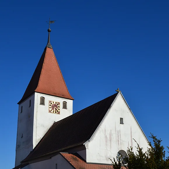St. Nikolauskirche zu Dornstadt von Nordwesten St. Nikolauskirche zu Dornstadt von Nordwesten