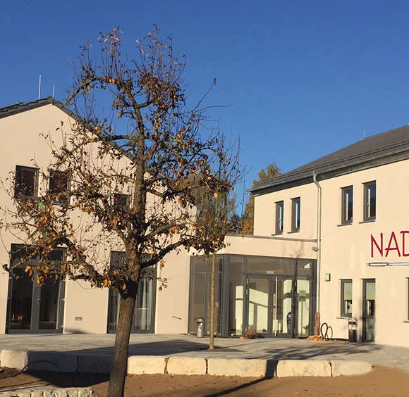 Blick auf das Nadlerhaus in Rögling